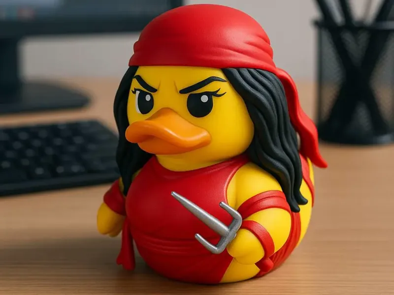 Rubber Duck - Elektra- Female assassin - 3D print