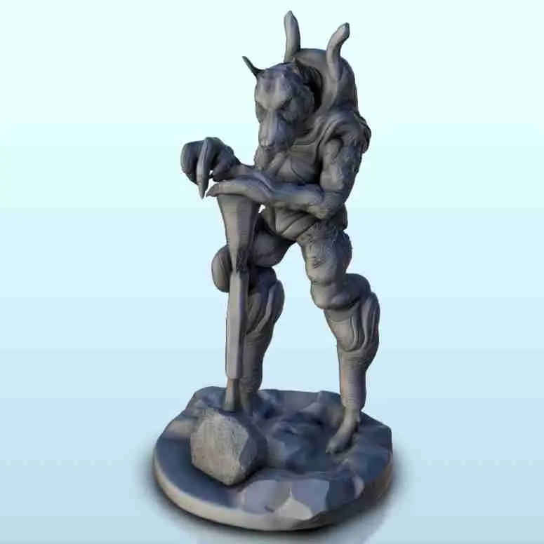 Războinic extraterestru cu cap de câine 9 - miniaturi sci-fi science fi