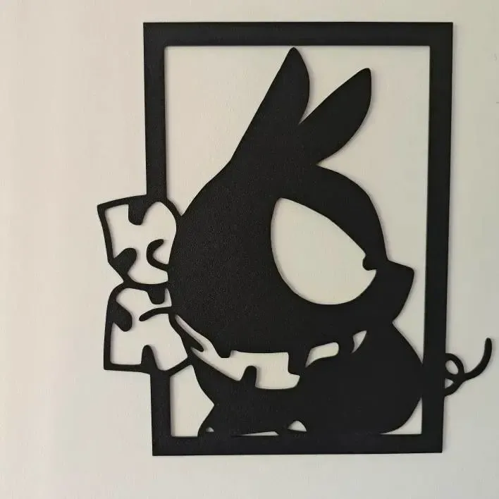 P-Chan – Arte mural en silueta (Ranma ½)