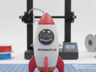 ASTRONAUT ROCKET