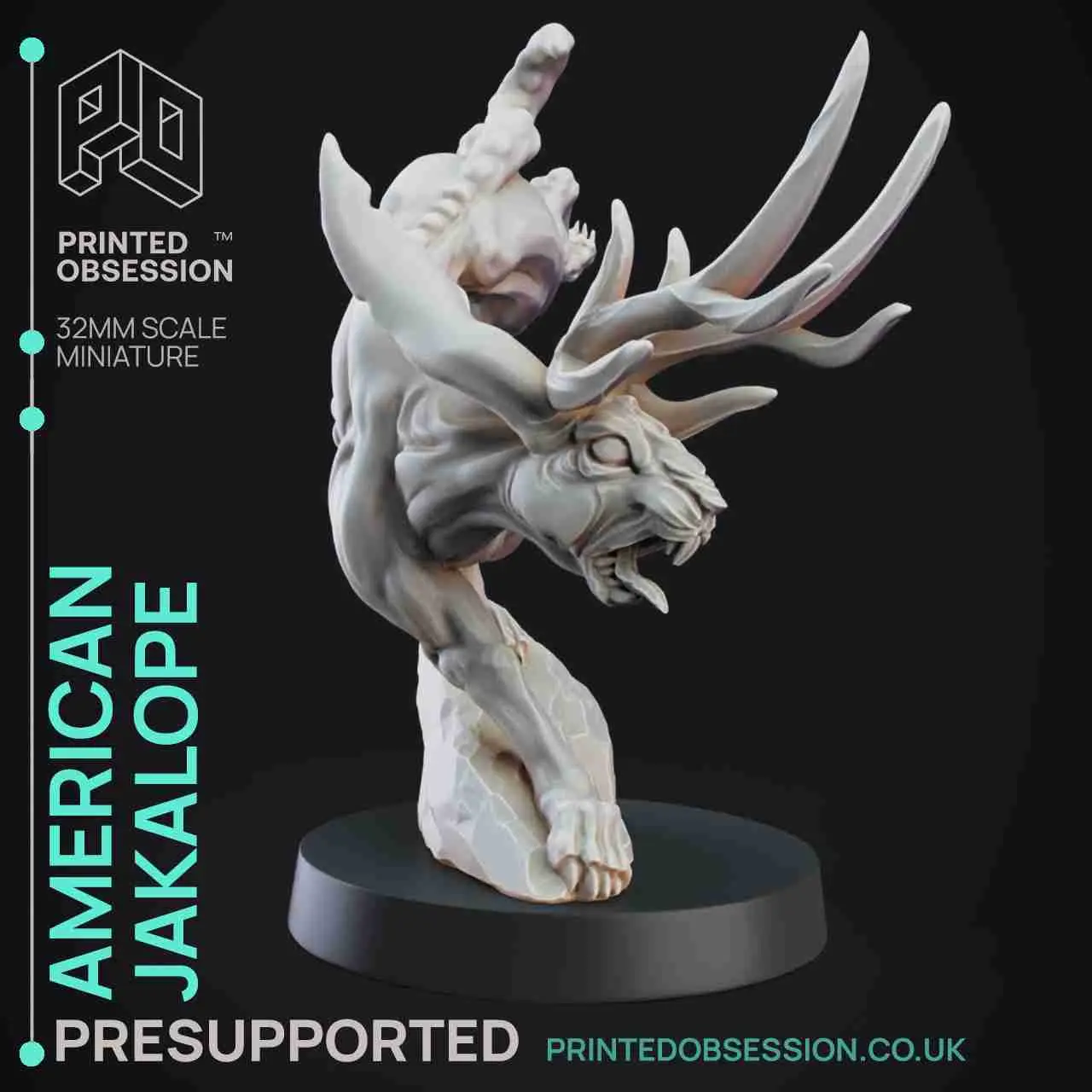 Jackalope- Skin Walkers-Presupported - Illustrated and Stats