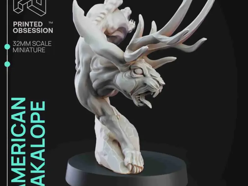 Jackalope- Skin Walkers-Presupported - Illustrated and Stats