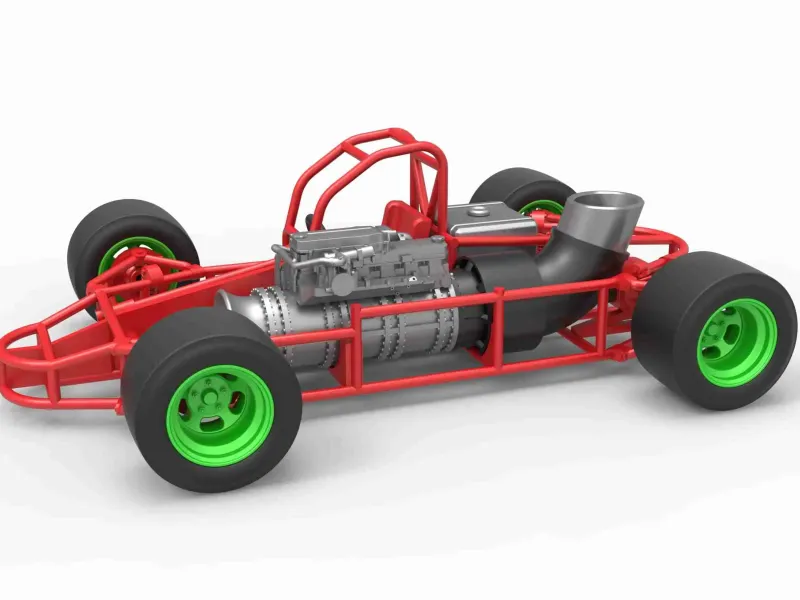 Concept jet race car Scale 1:25