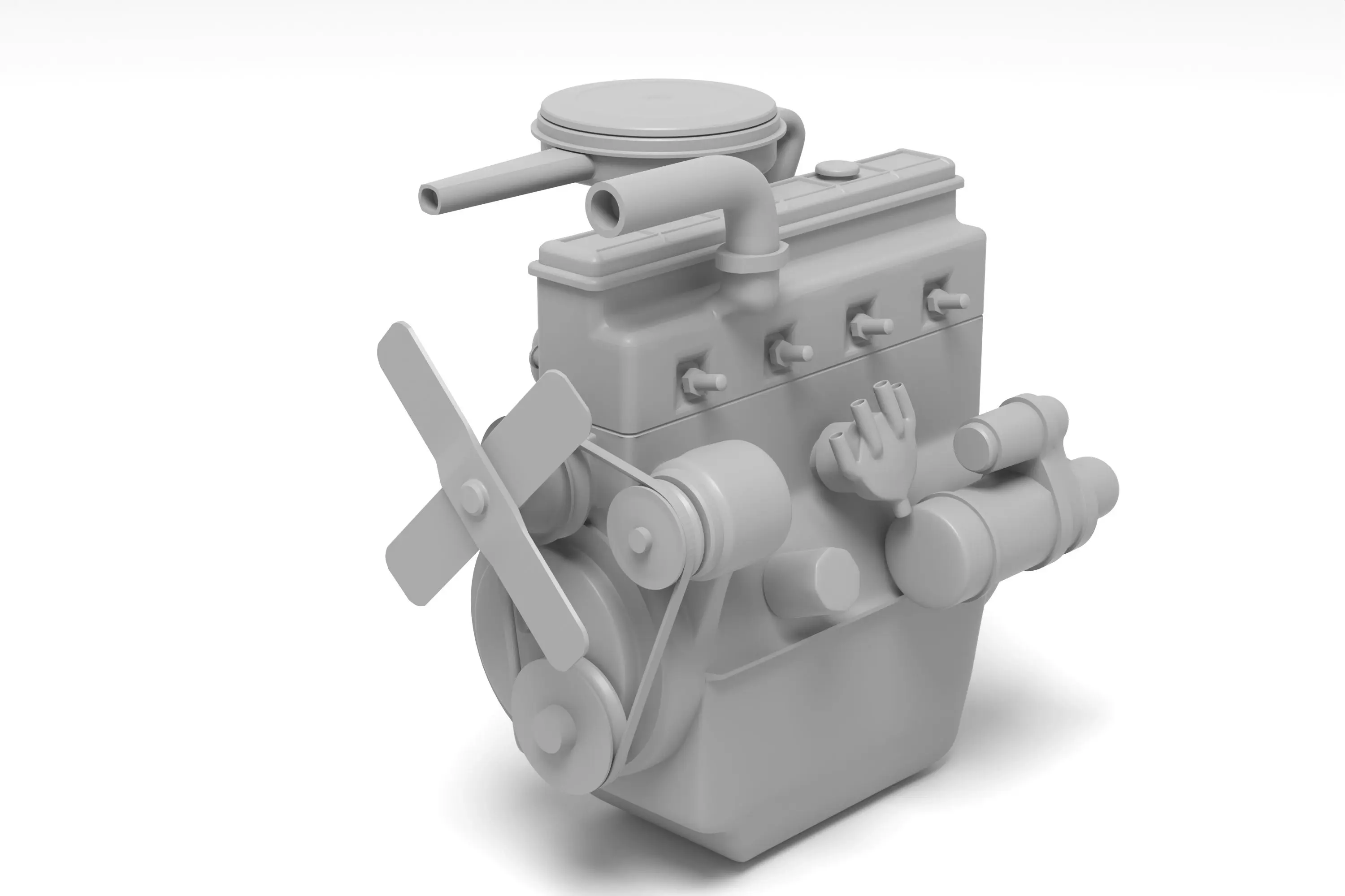 Old straight engine inline engine