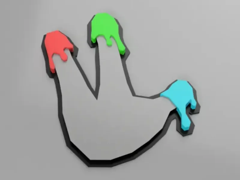 Finger painter badge