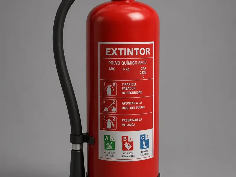 Extintor apaga incendios