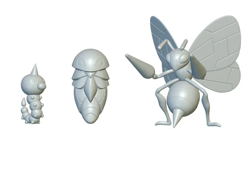 Pokemon Weedle & Kakuna & Beedrill (#13 & #14 & #15) STL!
