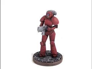 Female Space Trooper (supportless printing)