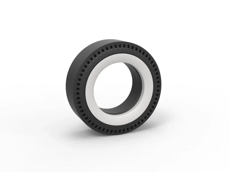 Whitewall rear tire of vintage dragster V1 Scale 1:25