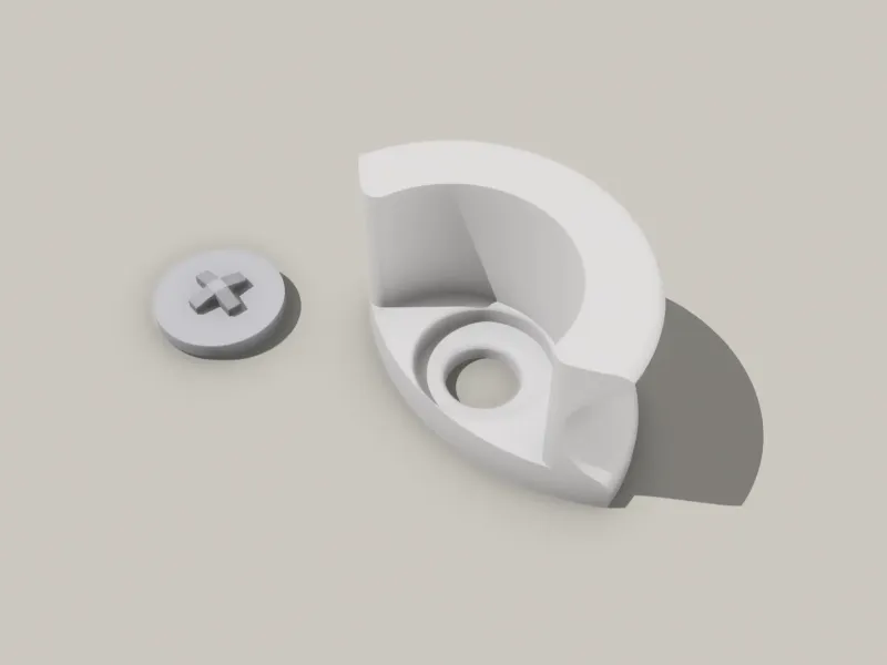Wall Mount for Articulated 3D-Printed Fish