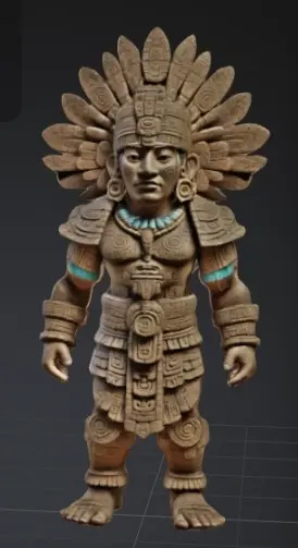 Mayan God Statue