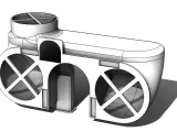 Exhaust Hood + Waste Collection Channel-3