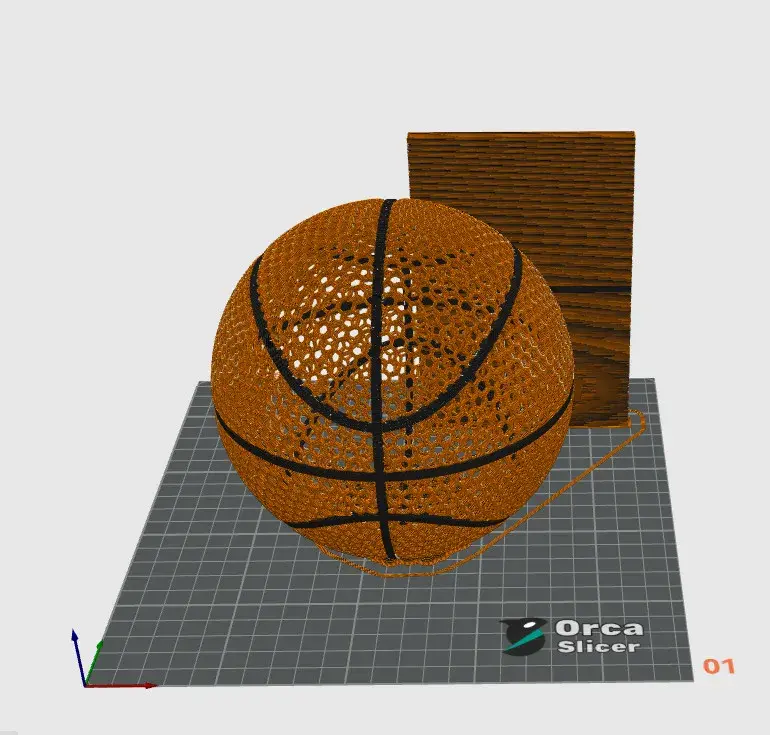 AIRLESS BASKETBALL - STL & 3MF MULTICULOR