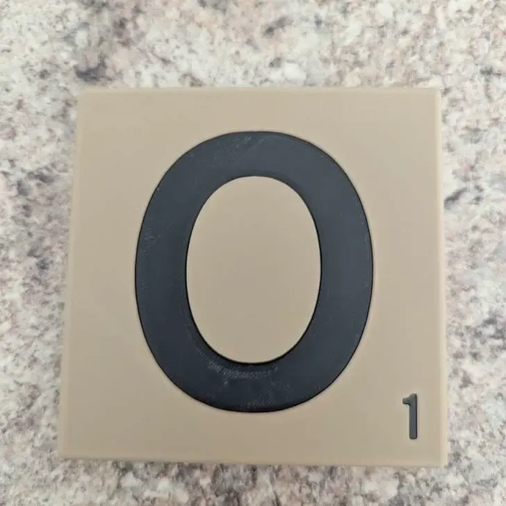 Letter O Scrabble Tile