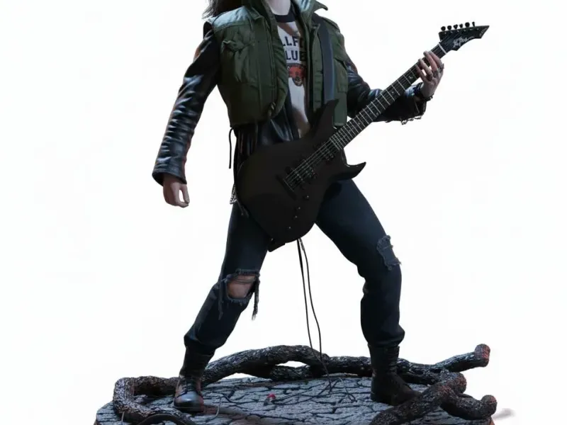 Eddie Munson Epic Rock Moment