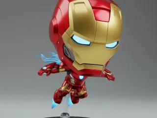 Chibi Iron Hero Flight Boost – Armored Super Suit Mini
