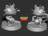 Şanslı Meowth - Pokemon fanart-4