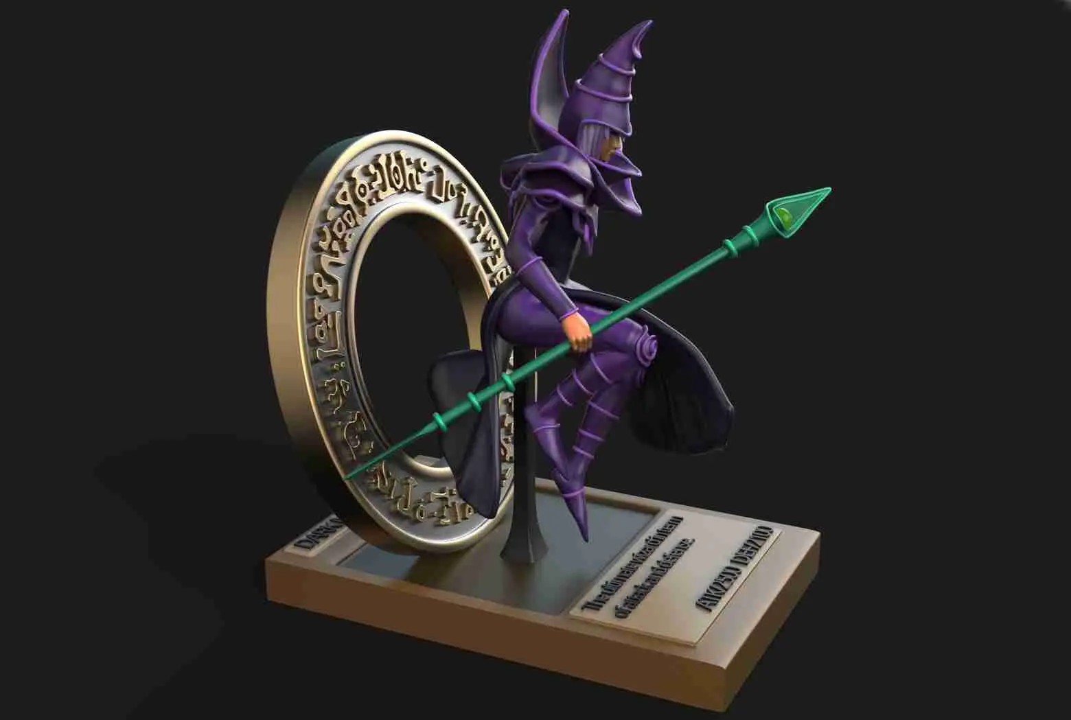 DARK MAGICIAN YUGIOH 3D PRINTING MODEL