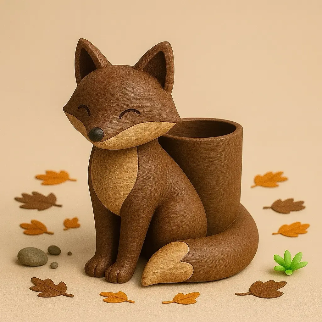 Cute Fox Pencil holder
