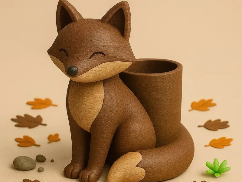 Cute Fox Pencil holder