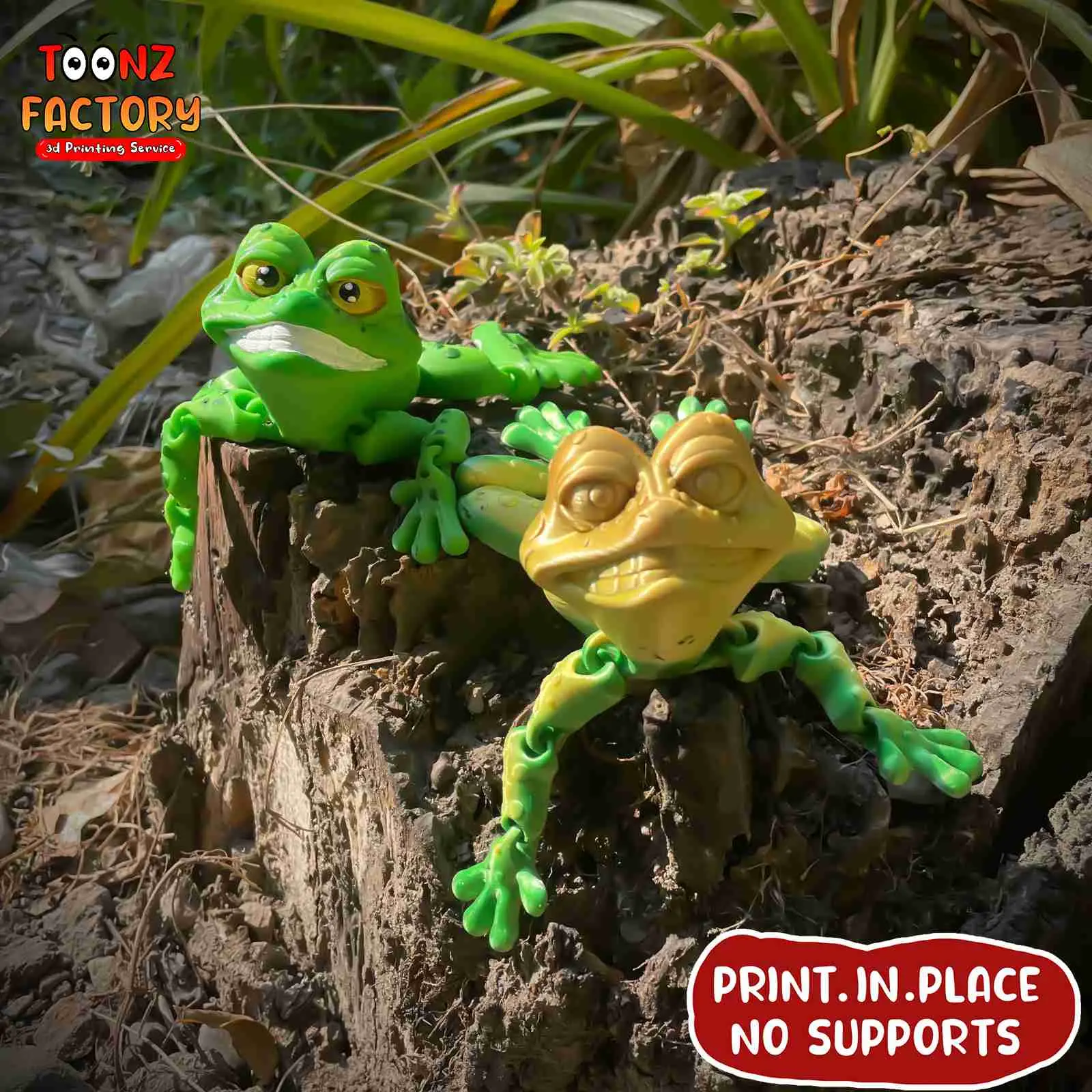 PRINT-IN-PLACE FLEXI TOAD ARTICULATED