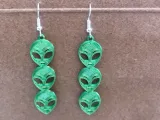 Earring Alien Face pendant-0