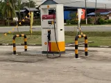 Outside gas Lane with Crash Barrier-1