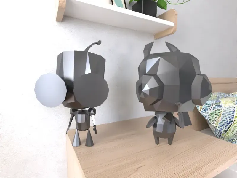 Invader Zim Lowpoly Low poly