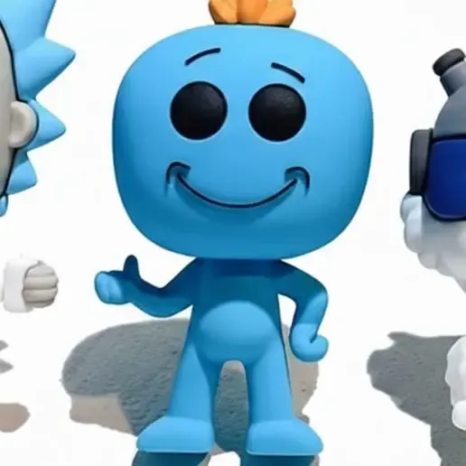rick and morty mr meeseeks keychain