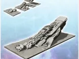 Huge space warship carcass (front part) (3) - miniatures war-0