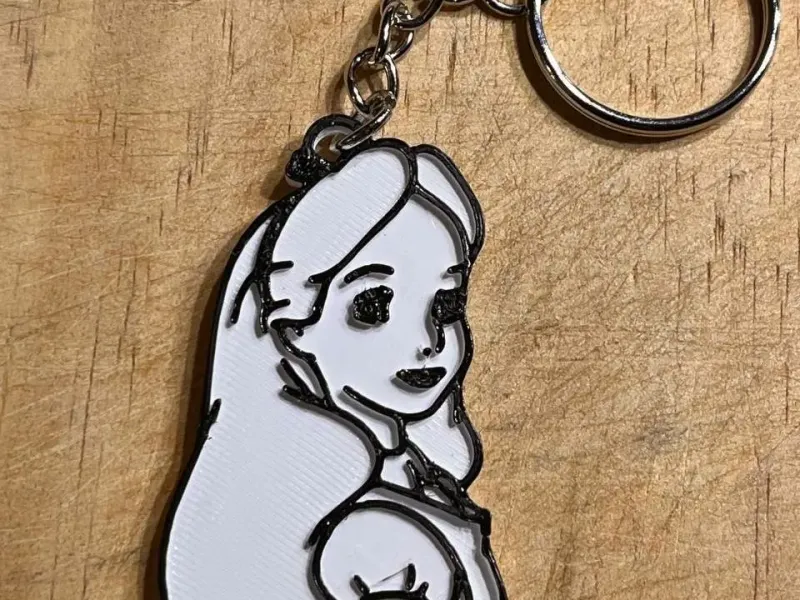 Keychain Alice in Wonderland