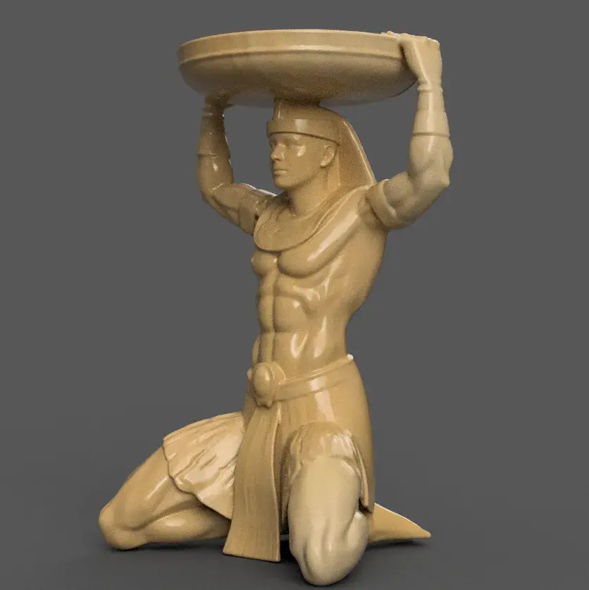Egyptian Pharaoh urn alexa holder - candle holder