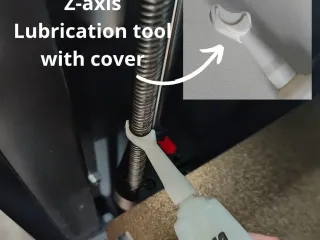 Z-Axis Lubrication tool with cover