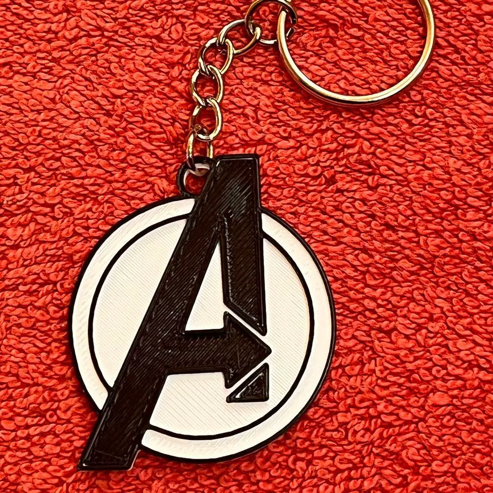 3D Printer Files | 3MF File | Keychain Logo Avengers | Creality Cloud