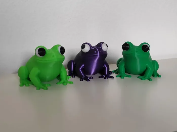 3D Printer Files | 3MF File | Cute frog with movable eyes | Creality Cloud