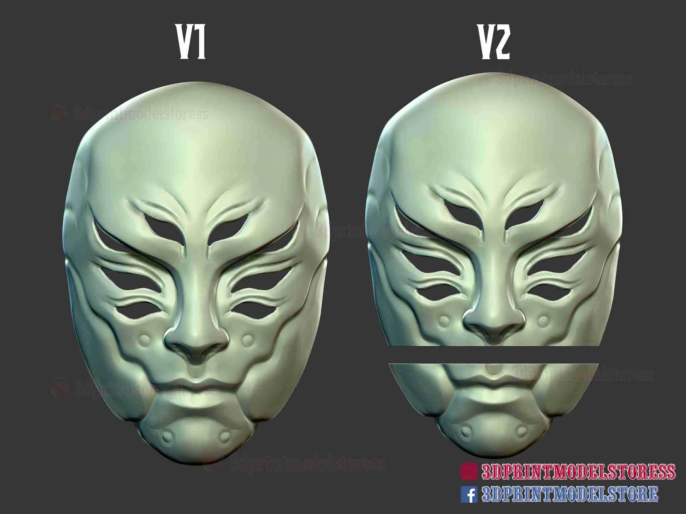 Cyborg Oni Samuray Hayalet Maske - Kabuktaki Hayalet