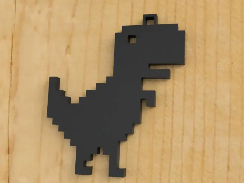 Dino T-Rex keychain