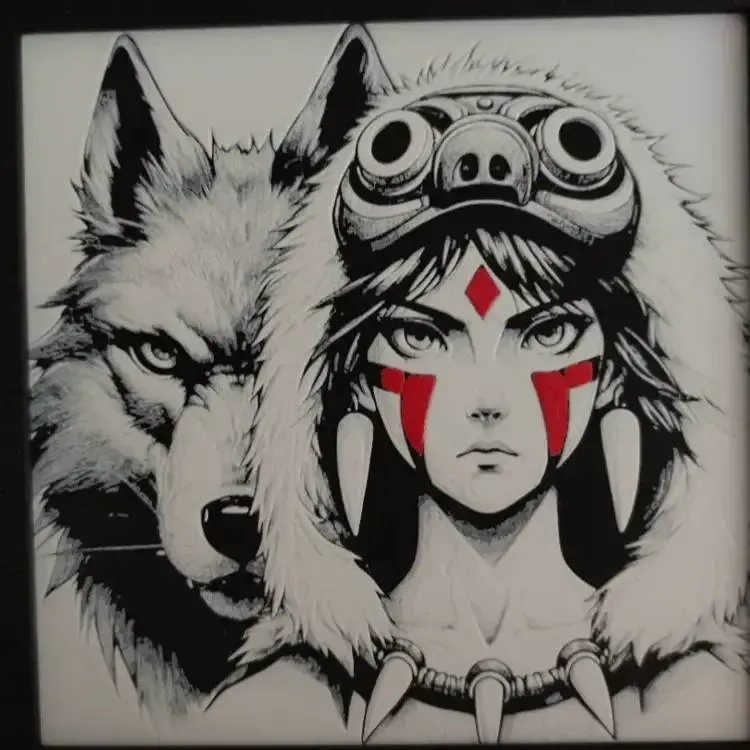 Hueforge princess mononoke