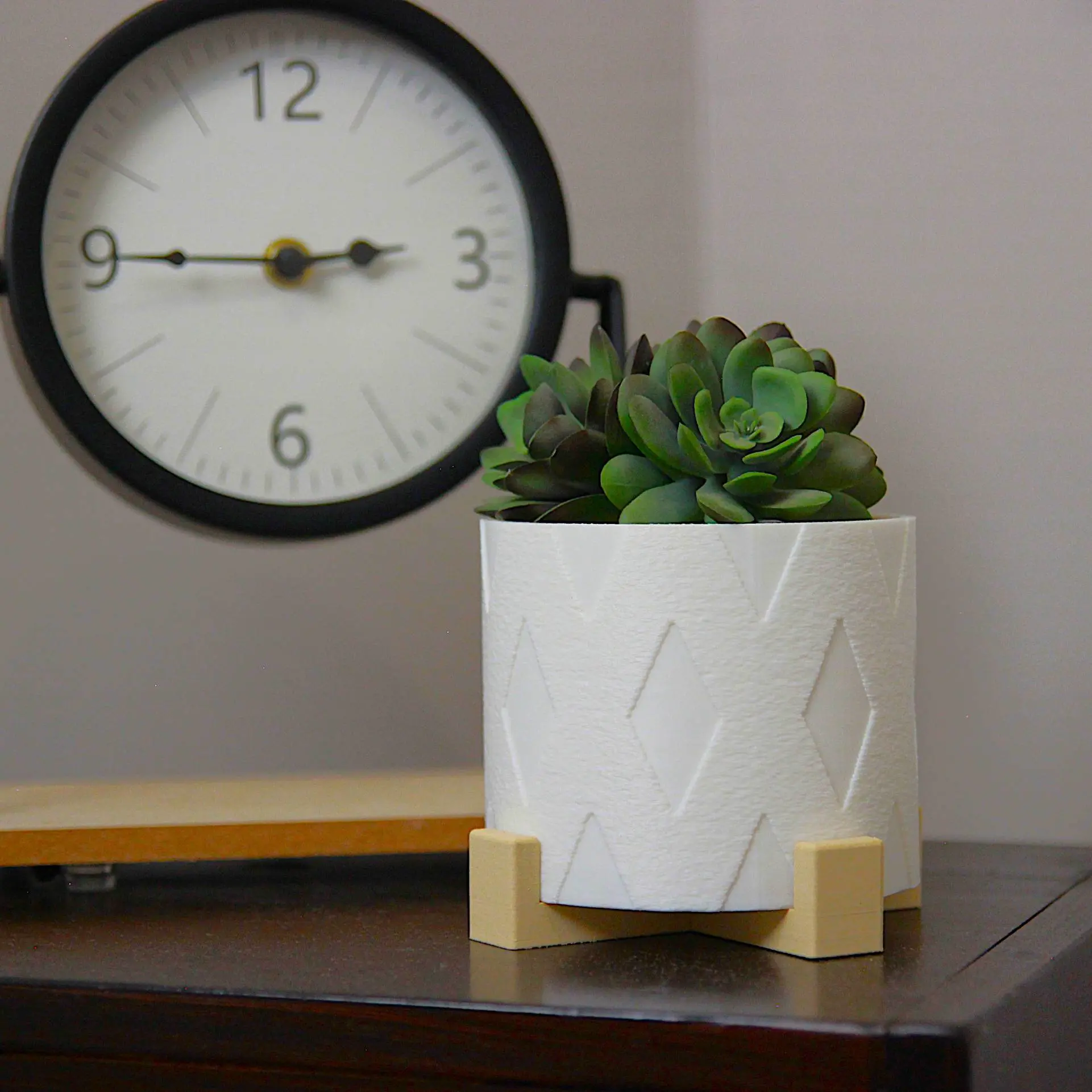 Modern Textured Planter - Fuzzy Skin