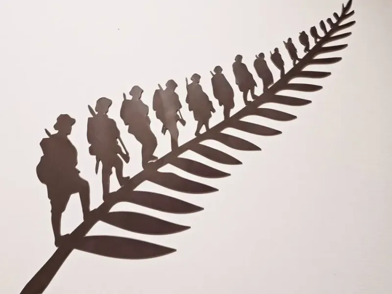 Anzac Key chain flag 