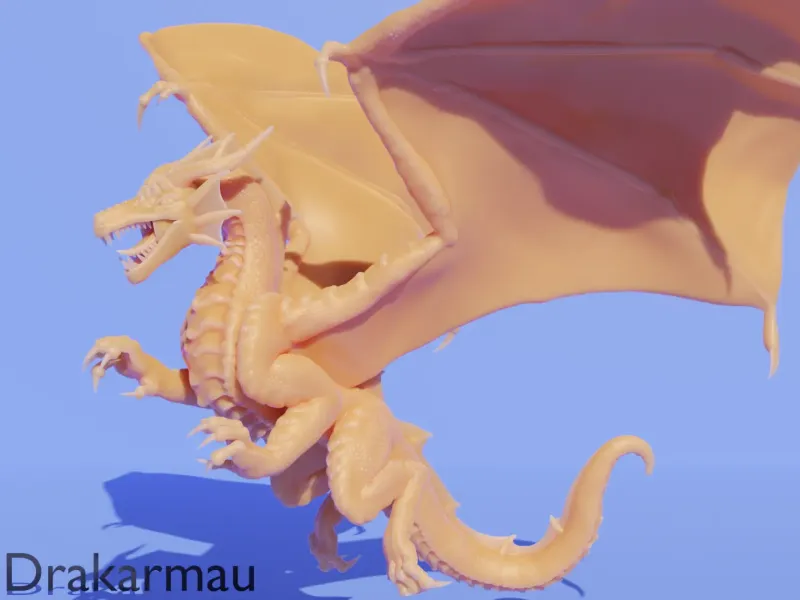 young red dragon