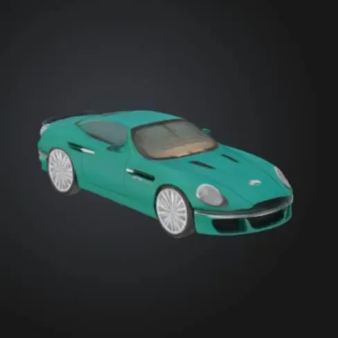 Aston Martin inspired car miniature