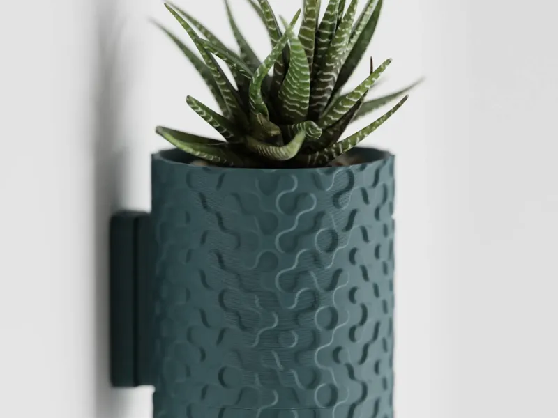 Plant Pot Geo Wall Mount Drip Tray