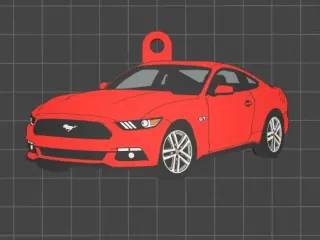 Ford Mustang GT Keychain