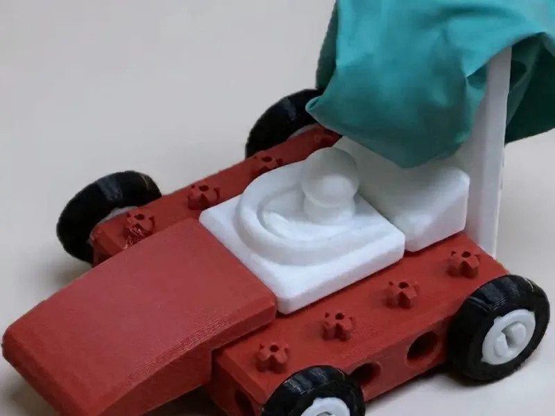 Brinko Balloon Car -- Air-powered micro racer