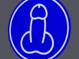 Penis Allowed - Traffic Sign - Wall Art-0