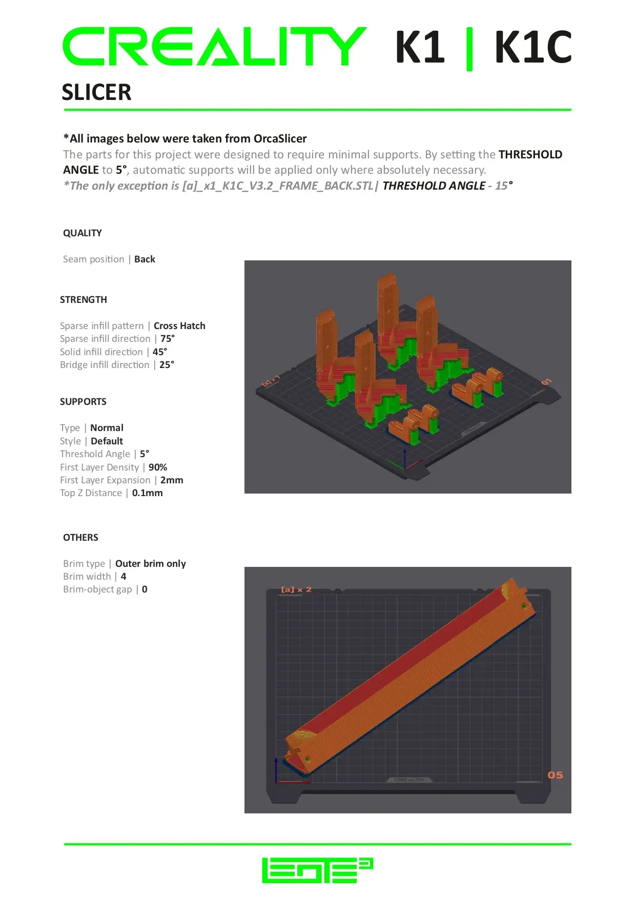 CREALITY K1 | K1C LID RISER V3.2 [FRAME EXTENSION KIT]