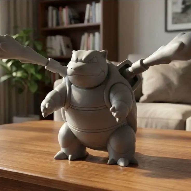 Blastoise HydroPump - 3D Model
