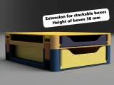 Versatile Stackable Storage Box System (200×250×H30)-0