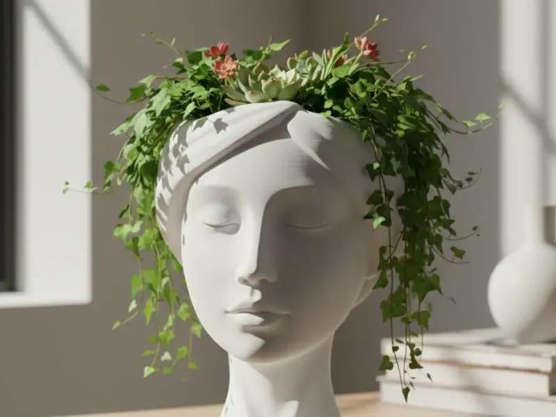 Elegant Muse Portrait Planter
